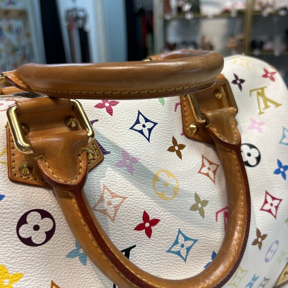 Louis Vuitton Monogram Multicolor Speedy 30 White - Picture 12 of 12